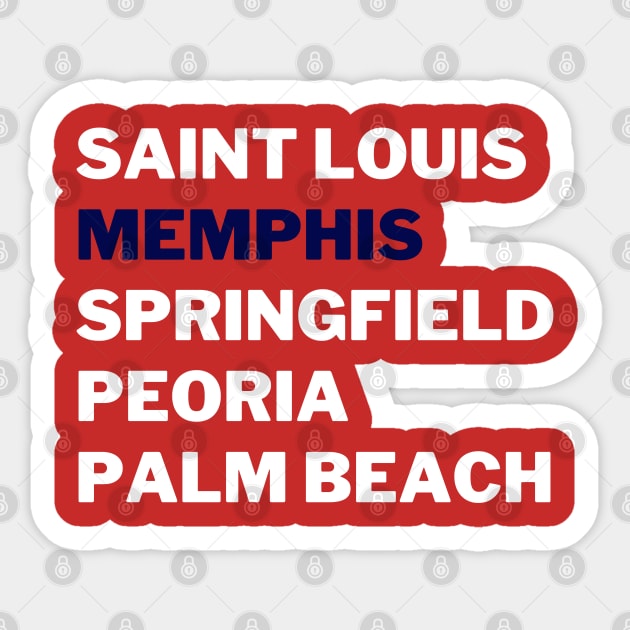 Homegrown Memphis Sticker by Litehouse Tees